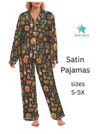 Baha Ranch Colores De Mexico - Mexican Culture Satin Pajamas