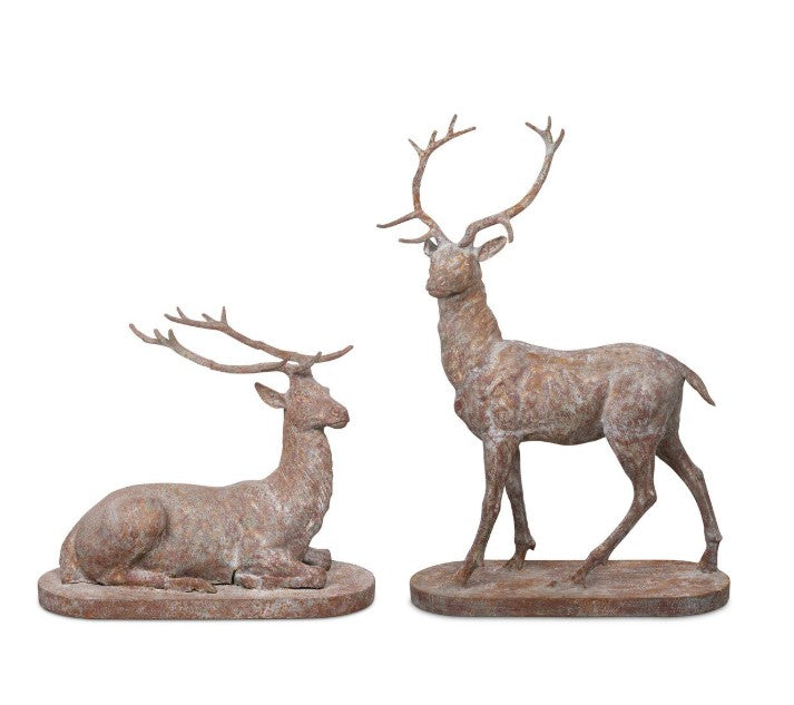 Park Hill |Cast Iron Estate Stags, Set of 2