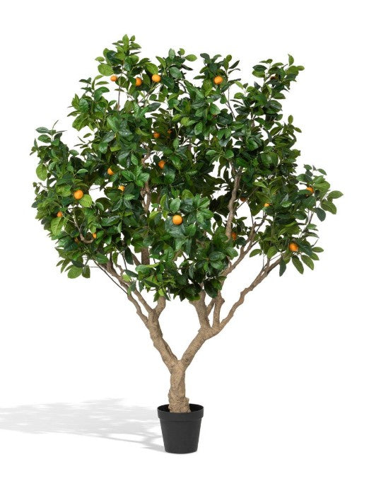 Park Hill | Faux Mediterranean Orange Tree, 98” with Weighted Pot