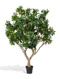 Park Hill | Faux Mediterranean Orange Tree, 98” with Weighted Pot
