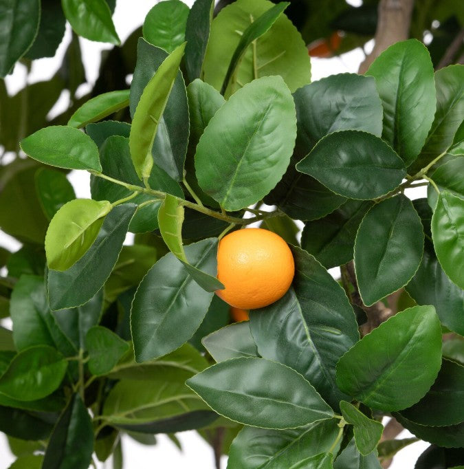 Park Hill | Faux Mediterranean Orange Tree, 98” with Weighted Pot