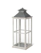 Park Hill | Coastal Whitewash Lantern – Large