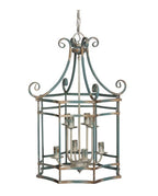 Park Hill | Canton Chandelier – Antique Iron Lantern Light