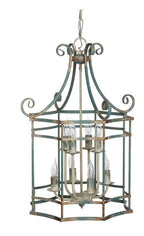 Park Hill | Canton Chandelier – Antique Iron Lantern Light