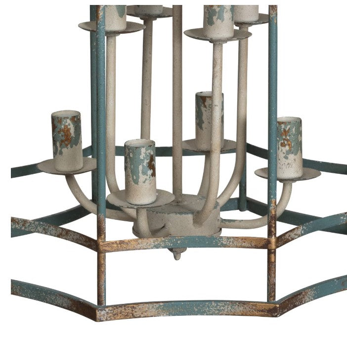 Park Hill | Canton Chandelier – Antique Iron Lantern Light