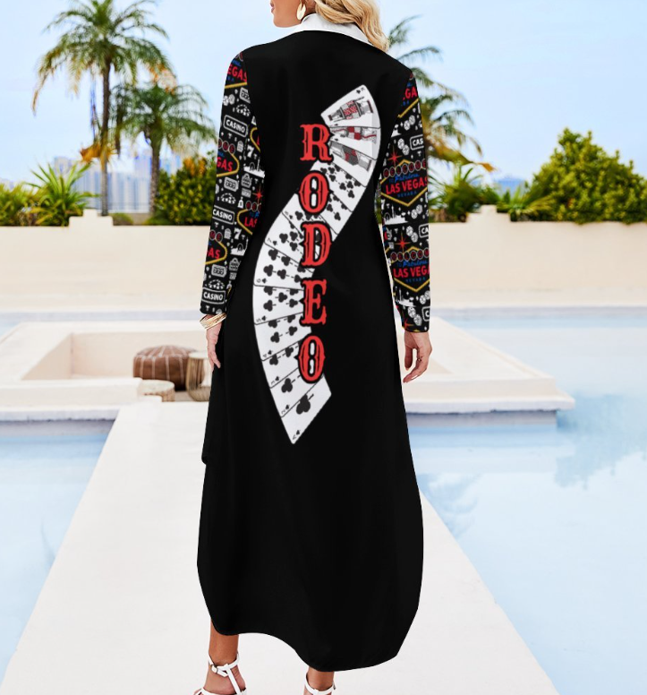 Baha Ranch Rodeo Vegas Women's Western Duster Dress