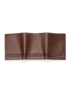 SleekCut Tri-Fold Wallet - Brown