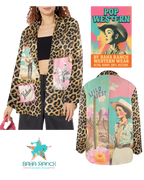 Baha Ranch Retro Pop Western Wild West Leopard Blazer