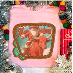 Vintage Turquoise Santa tee