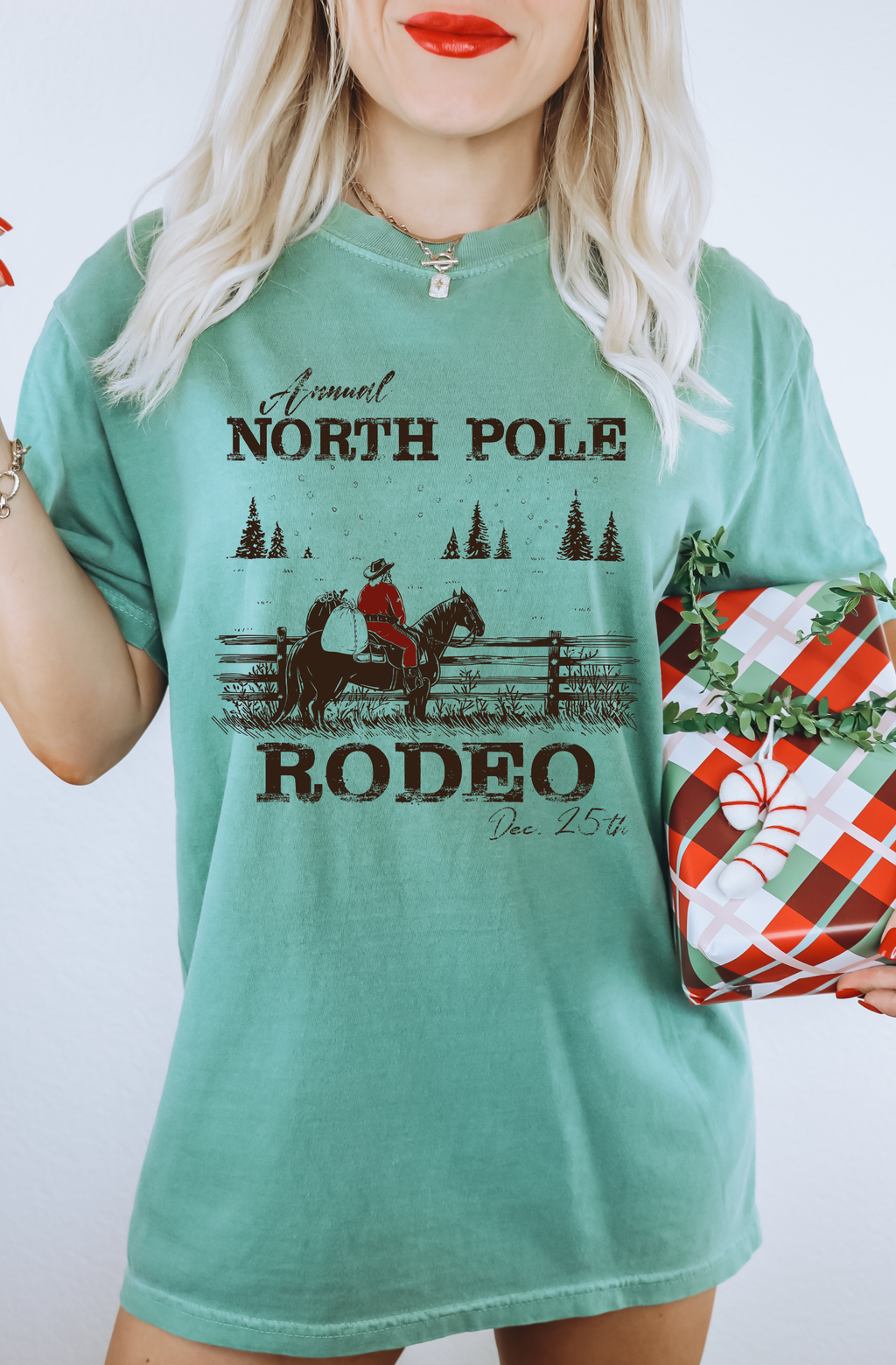 North Pole rodeo tee