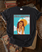 Living in a cowboy romance tee