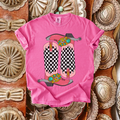 Checkered Boots tee