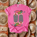 Checkered Boots tee