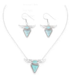 Desert Heart Turquoise Necklace and Earring Set