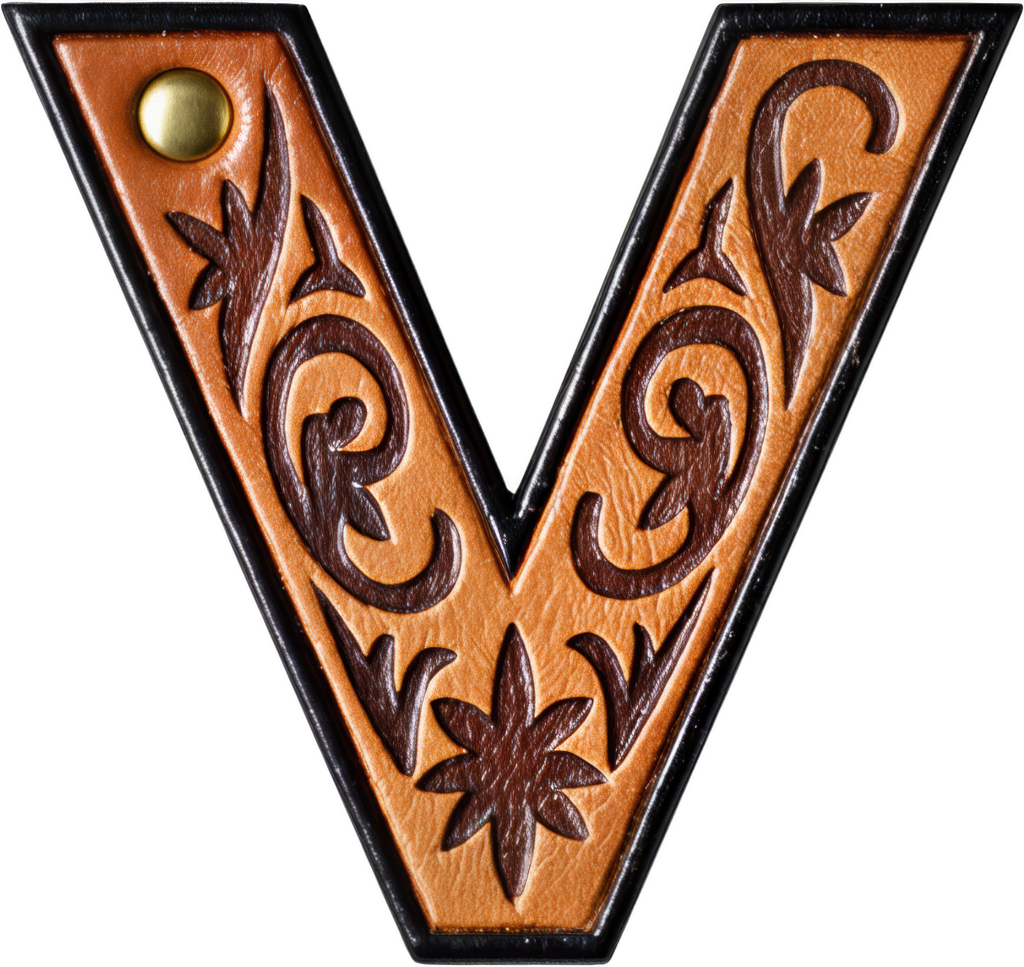 Monogrammed Initial Western Leather Look Saddle Longhorn Cowboy Cowgirl Kitchen Dish Towels Made in America
