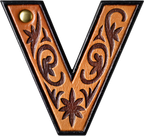Monogrammed Initial Western Leather Look Saddle Longhorn Cowboy Cowgirl Kitchen Dish Towels Made in America