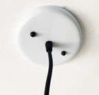 Large White Enamel Farmhouse Pendant Light