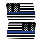 Thin Blue Flag Rear Window Jeep Graphic