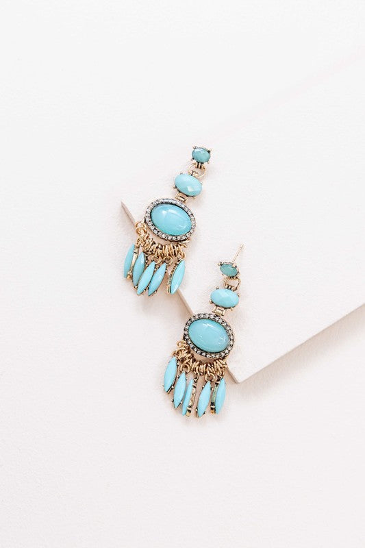 The Desert Sky Turquoise Drop Earrings