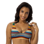 Baha Ranch Yeehaw Mustard Serape Bikini Top