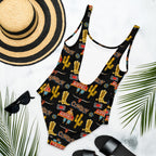 Baha Ranch Yeehaw All Cowboy One Piece Swim Suit