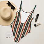 Baha Ranch Yeehaw Cocoa Aztec One-Piece Swimsuit