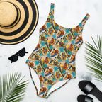 Baha Ranch Yeehaw Feelin' Lucky Cowgirl One-Piece Swimsuit