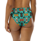 Baha Ranch Yeehaw Turquoise Aztec Bikini Bottom