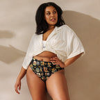 Baha Ranch Yeehaw Vintage Cowboy Collage Bikini Bottom