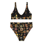 Baha Ranch Yeehaw Vintage Cowboy Collage Bikini