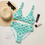 Baha Ranch Yeehaw Turquoise Aztec Bikini