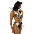 Yeehaw Brown Cow Print Bikini