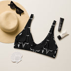 Baha Ranch Yeehaw White Bullhead Cactus Bikini Top