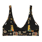 Baha Ranch Yeehaw Vintage Cowgirl Collage Bikini Top