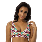 Baha Ranch Yeehaw Aztec Print Bikini Top