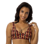 Baha Ranch Yeehaw Rust Aztec Bikini Top