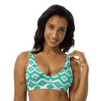 Baha Ranch Yeehaw Turquoise Aztec Bikini Top