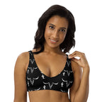 Baha Ranch Yeehaw White Bullhead Cactus Bikini Top