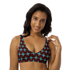 Baha Ranch Yeehaw Turquoise Zia Bikini Top