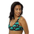 Baha Ranch Yeehaw Turquoise Hat Bikini Top