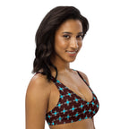 Baha Ranch Yeehaw Turquoise Zia Bikini Top