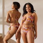 Baha Ranch Yeehaw Groovy Floral String Bikini