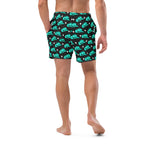 Baha Ranch Yeehaw Turquoise Hat Men's Swim Trunks