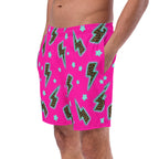 Baha Ranch Yeehaw Leopard Lightning Men's Swim Trunks