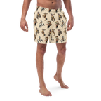 Baha Ranch Yeehaw Vintage Cowgirl Men's Swim Trunks