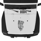 Anchor, Wheel, and Flag Hood Graphic