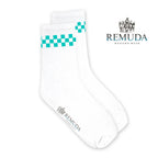 Checkered Adult Unisex Western Crew Socks