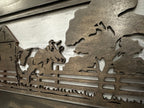 Decorative Cow Farm Wall-Mounted Secure Gun Cabinet - Gun Safe To Securely Store Your Gun & Home Self Defense Gear