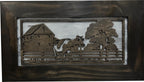 Decorative Cow Farm Wall-Mounted Secure Gun Cabinet - Gun Safe To Securely Store Your Gun & Home Self Defense Gear