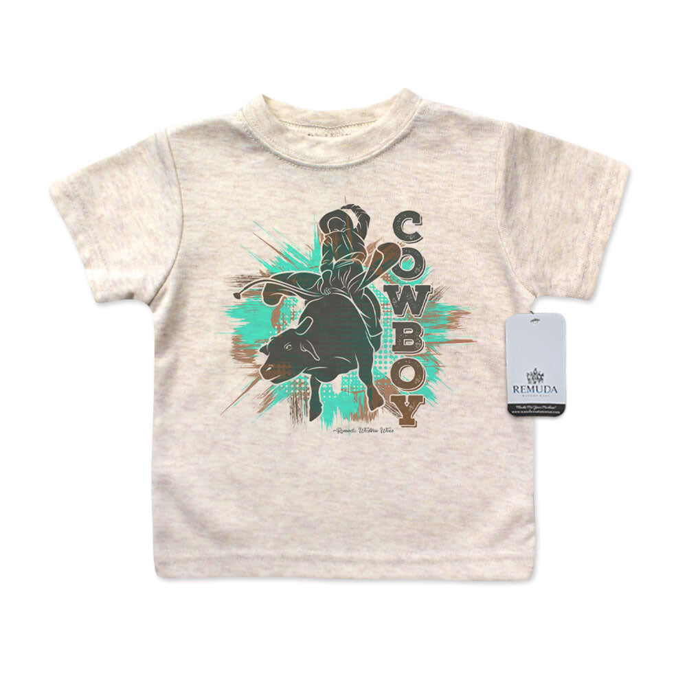Cowboy Bull Rider - Infant Kids Western Tee T-Shirt